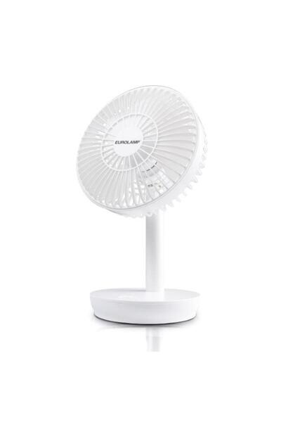 EUROLAMP Επαναφορτιζόμενος Ανεμιστήρας Γραφείου Λευκός Φ16 9W DC