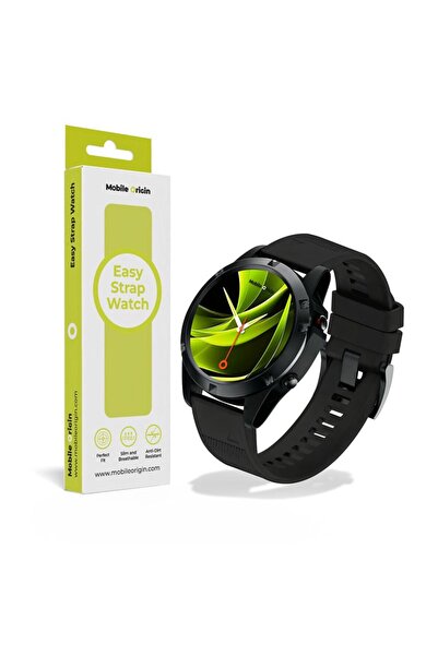 Mobile Origin Easy Strap Silicone Watch Band for Garmin QuickFit 26mm Black