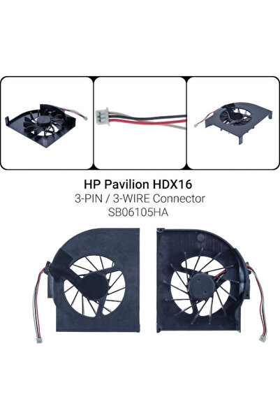 HP Ανταλλακτικός ανεμιστήρας φορητού υπολογιστή για Pavilion HDX 16