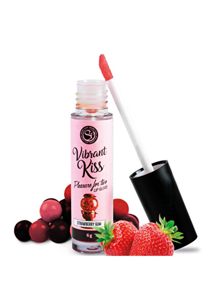 SECRET PLAY Lip Gloss Vibrant Kiss Strawberry Gum