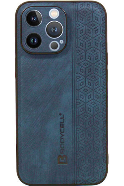Other Δερμάτινη Πίσω Θήκη με Σχέδιο Bodycell Μπλε (iPhone 14 Pro Max) Κωδικός...