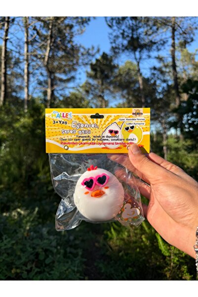 Halley Oyuncak GÖZLÜKLÜ BEYAZ ÖRDEK Squishy | Sukuşi | Stres Oyuncağı