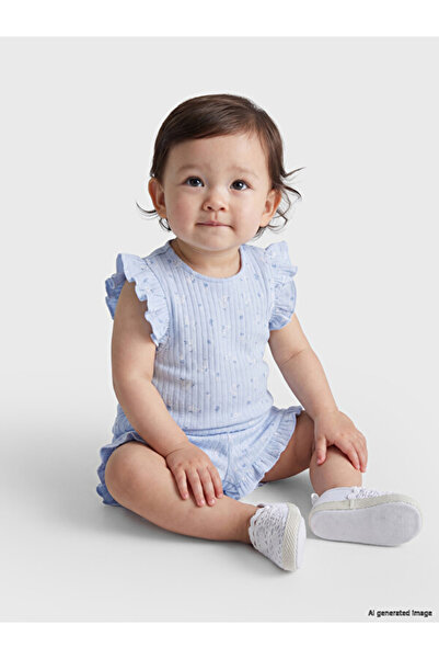 LC Waikiki Quality Pieces from Çelebi Store Floral Baby Girl Shorts Set