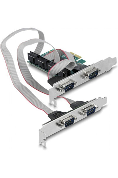 DELOCK Ελεγκτής PCIe με 4 σειριακές θύρες RS232 DB9 Κωδικός: 90410