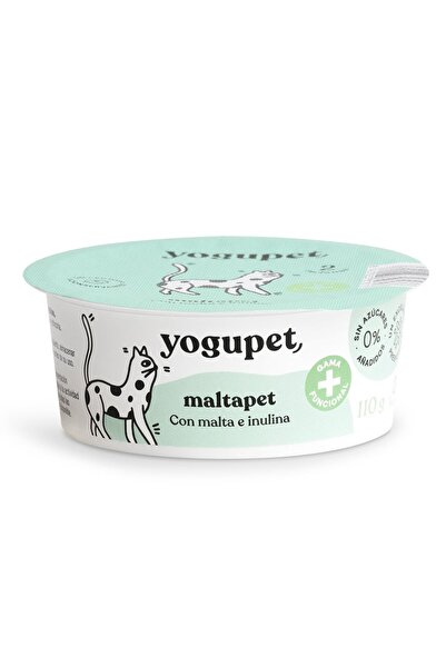 Yogupet Μαλτάπετ Παστεριωμένο Γιαούρτι για Γάτες, Έλεγχος Τριχόμπαλων, 110 γρ.