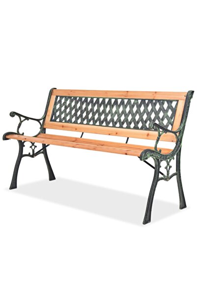 vidaxl Bancă de grădină, 122 cm, lemn