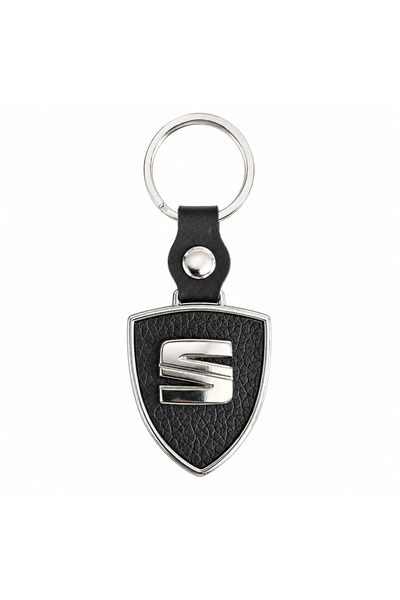 Baghes Seat Logo Metal Leather Auto Keychain, 9cm X 3.5cm Size, Stylish Gift ...