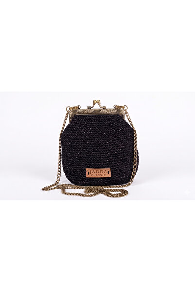 JADDA Handmade Evening Dress Classic Knitted Hand Bag Tulle Rope