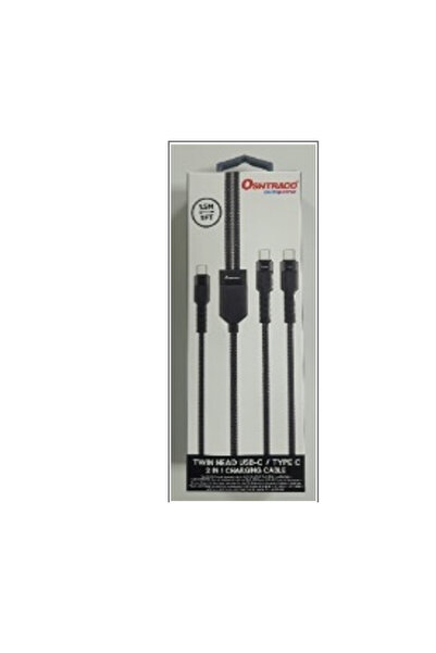 Oshtraco Twin Head Usbc /Type C(100w &12w) 2 in 1 Charging Cable