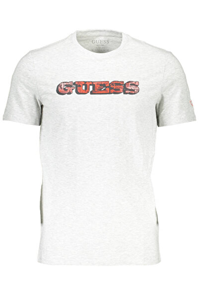 Guess Jeans Ανδρικό Γκρι Μπλουζάκι - 2XL