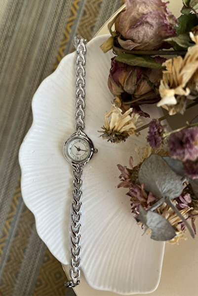 An Saat Silver Color Minimalist Round Case Mesh/Vine Cord Classic Women Wrist...