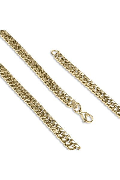 SeyCey.co Fish Back Steel Men's Necklace 1.6mm X 4mm - Yellow