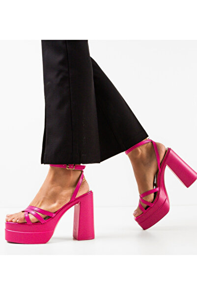 BENOTTİ Sandale cu toc Shreya Fuchsia