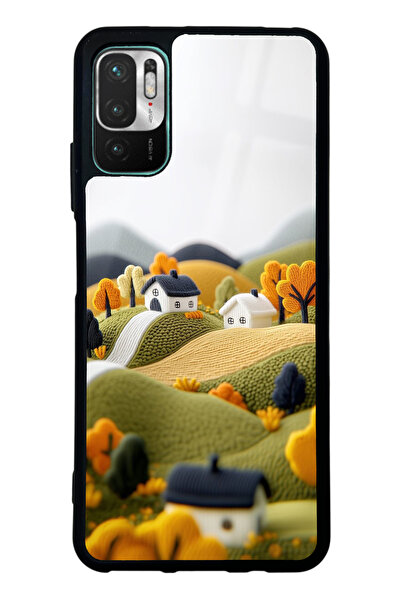 Spoyi Xiaomi Redmi Note 10 5G Woolen Horizon Tasarımlı Glossy Telefon Kılıfı