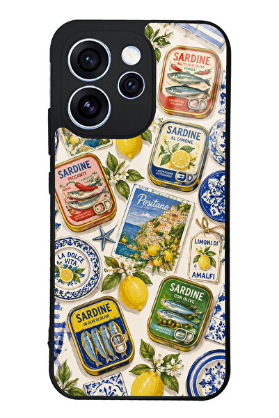 Spoyi Oppo Reno 15 Pro Amalfi Sardines Tasarımlı Glossy Telefon Kılıfı