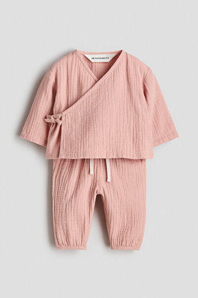 H&M 2 Parçalı Pamuklu Muslin Set