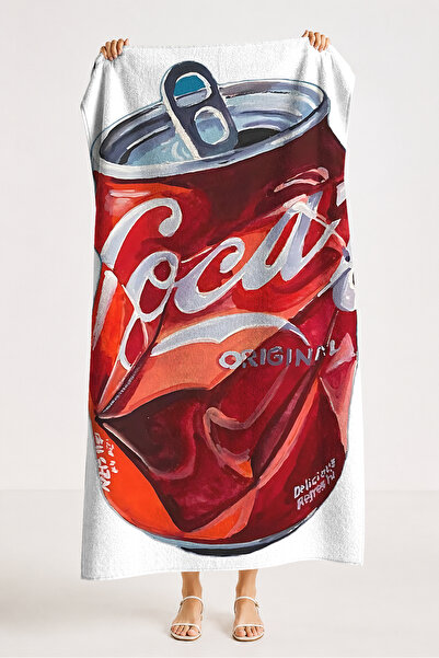 Evimde Bambaşka Prosop de plajă Kutu Kola Pop Art - Prosop din microfibră cu ...