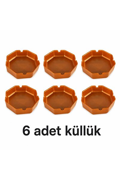 HARPUTLUPLASTİK SİGARA KÜL TABLASI/YANMAZ KÜL TABLASI 6 Adet
