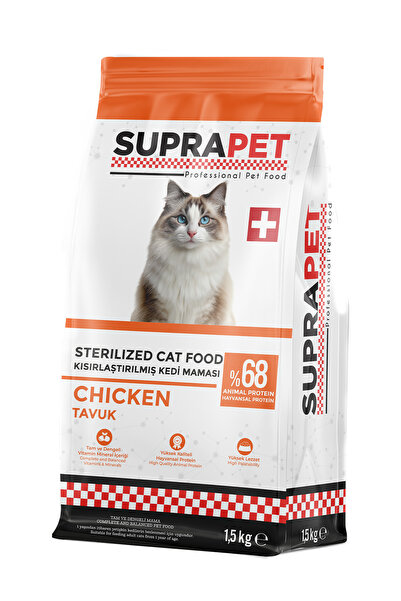 Comprox SUPRAPET Tavuklu Kısırlaştırılmış Kedi Maması 1,5 Kg – %68 Hayvansal ...