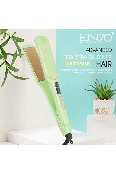Enzo Professional EN‑3128 Hair Straightener – 110‑240V Ceramic Plate Hair Flat Iron for Smooth, Frizz‑Free Styling – Intl Version