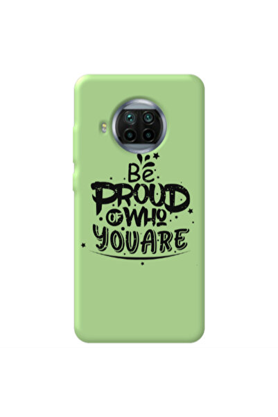 Other Xiaomi Mi 10T Lite Be proud of who you are Light Green Colored Silicone...
