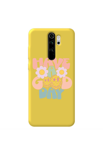 Other Xiaomi Redmi Note 8 Pro Have A Good day Yellow Colored Silicone TPU Θήκη