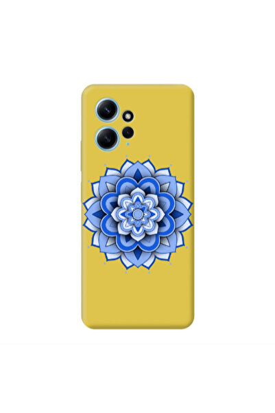 Other Xiaomi Redmi Note 12 4G Manadala D9 Yellow Colored Silicone TPU Θήκη