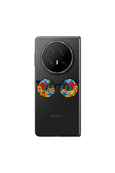 Other Honor Magic V5 Round Glasses Transparent Silicone TPU Θήκη