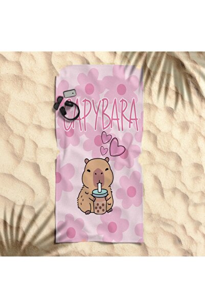 hediyechy Gift Duvet Cover Capybarack 3D Printed Beach Towel