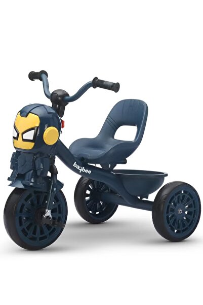 Gerenic Kids Tricycle Bike with Music & Lights + High Backrest & Storage Bask...