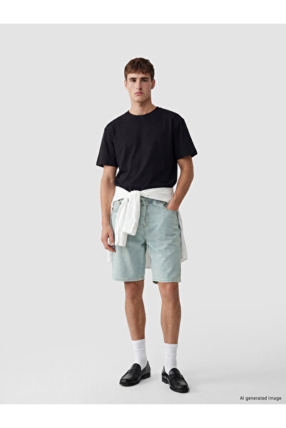 LC Waikiki Nevavm Regular Fit Men's Jean Shorts with Difference