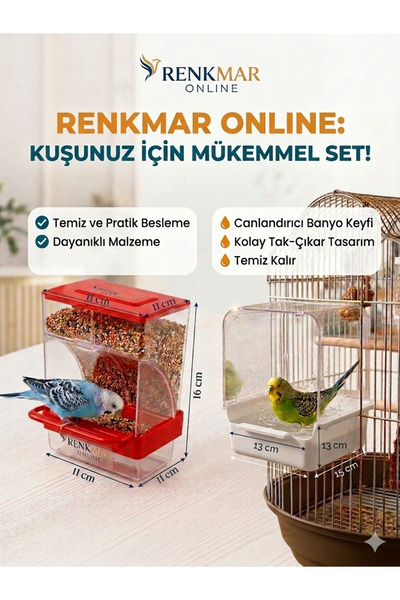 renkmar TARAFTAR KUŞ EKİPMANLARI "Kırmızı Kırmızı Beslenir, Beyaz Beyaz Serin...