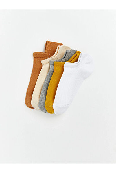 LC Waikiki Yellow Women's Booties Socks 5-Pack