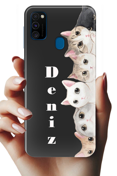 Noprin Samsung Galaxy M21 Kılıf - İsimli Yazılı Kişiye Özel Kişileştirelebili...