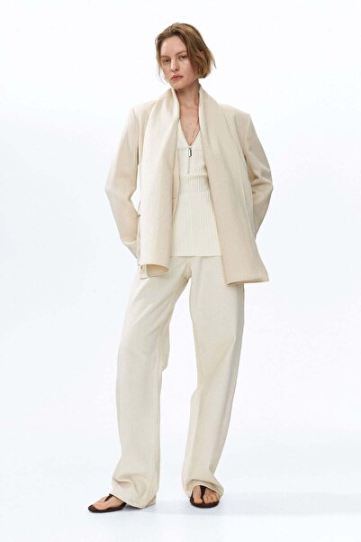 H&M Lapelless blazer with scarf