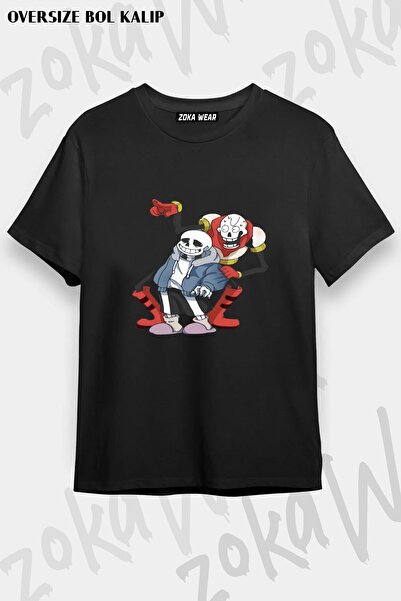 ZOKAWEAR Μπλουζάκι Unisex Loose Fit Undertale Sans v14 με στάμπα