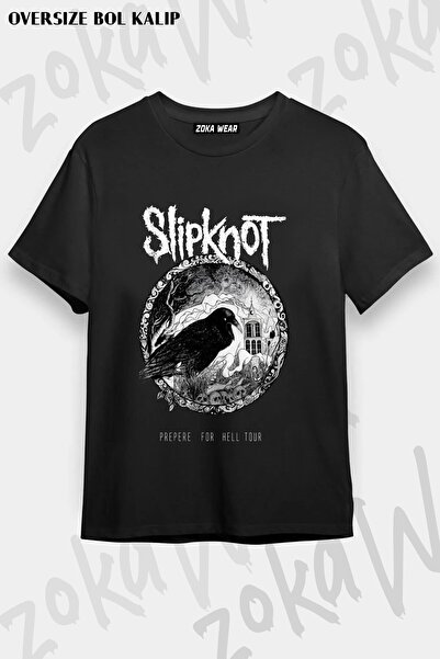 ZOKAWEAR Μπλουζάκι Unisex Loose Fit με στάμπα Slipknot v42