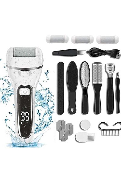 Arabest 10-Pack Electric Foot Callus Remover,2-Level Speed,Rechargeable,Water...