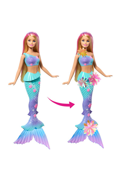 mattel Κούκλα Γοργόνας με Λουλούδια - Ματ
