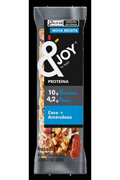 &joy NUTS BAR COCONUT + ALMONDS PROTEIN NO ADDED SUGAR 35gm إنجوي لوح مكسرات ...
