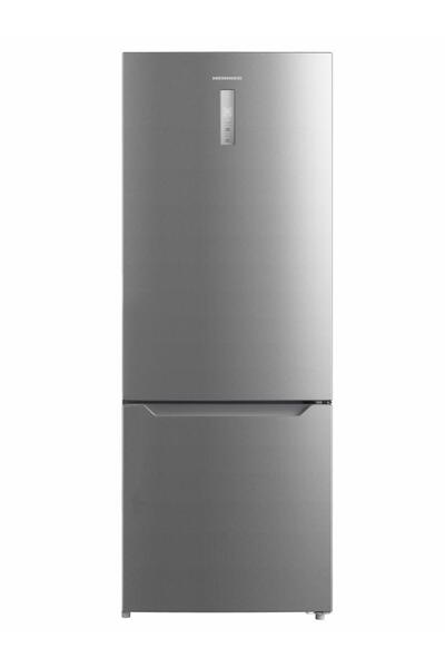Heinner HCNF-M435INVHXE++ Frigider-congelator No Frost, 435L, Aspect inox, 70 cm
