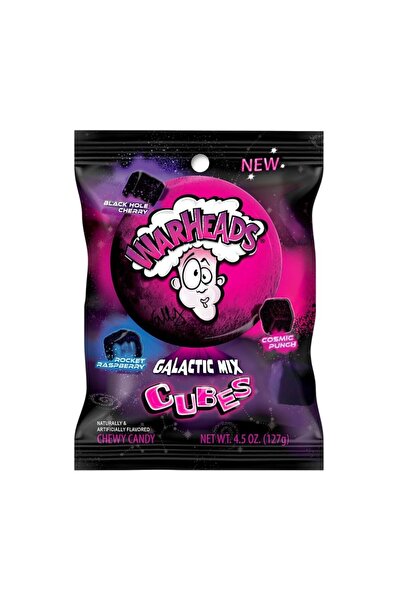 WarHeads حلوى مضغ حامضة بنكهات مجرة الكيوبيكس، 127 جرام