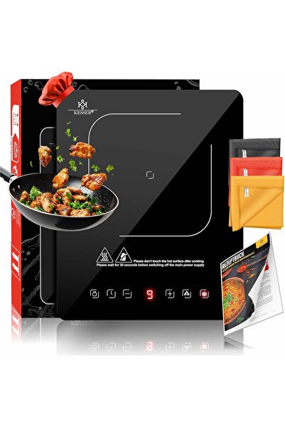 KESSER ®   Plită cu inducție portabilă, 1 plită, 2100W, 28cm, cu 9 trepte de ...