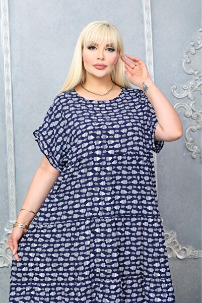 mervemoda Women Summer Plus Size Dress