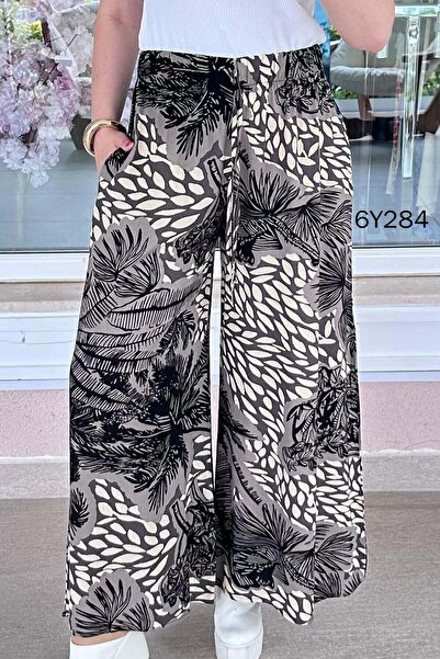 İnce Topuk Casual Viscose Trousers 6Y284