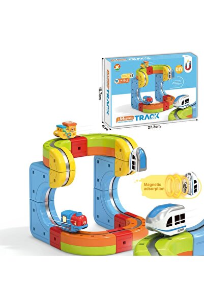 Noname Magnetic Track Train Top Bottom Set , 3D Circuit with Train and Ma...