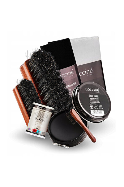 Coccine Set de ingrijire a incaltamintei, Coccine, 7 in 1, negru, 40 ml, cear...