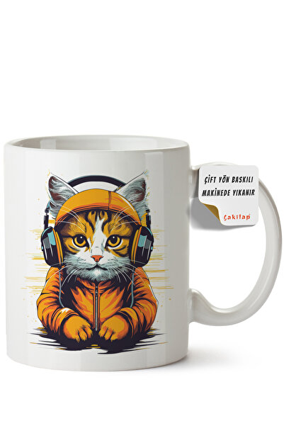 ET ERTAPASSAGE original creative designs Cat Design Printed Porcelain Mug (Do...