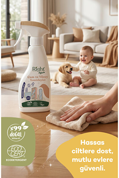 Doğal Cam ve Yüzey Temizleyici 500 ml