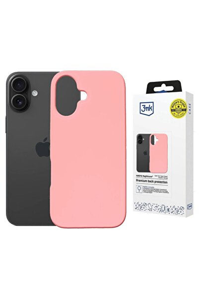 3MK Husă de silicon Hardy MagSilicone pentru iPhone 16 - Roz